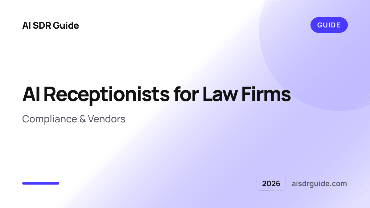 AI Receptionists for Law Firms 2026: Compliance & Vendors