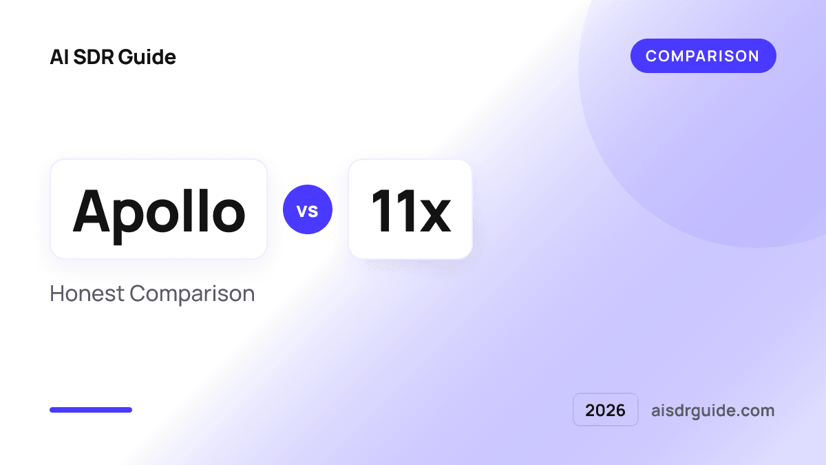 Apollo vs 11x: Honest Comparison (2026) | AI SDR Tools