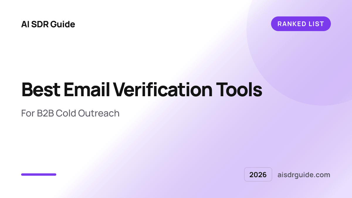 Best Email Verification Tools for B2B Cold Outreach 2026