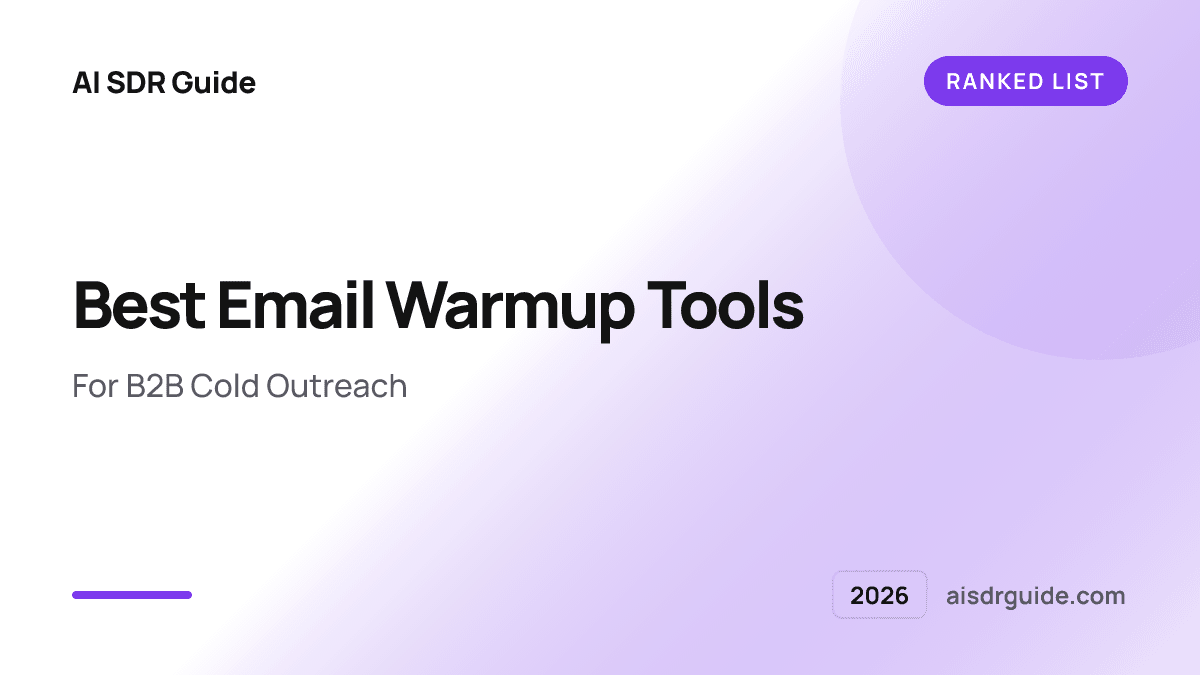 Best Email Warmup Tools for B2B Cold Outreach 2026