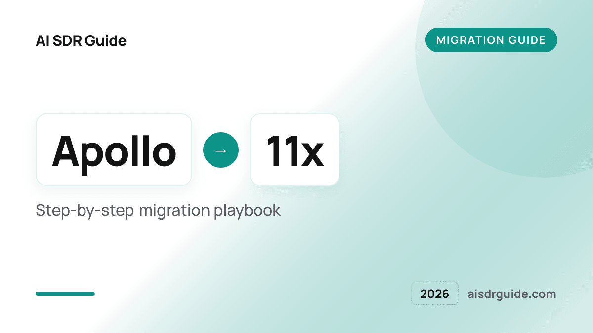 Migrate from Apollo to 11x in 2026: Step-by-Step Guide