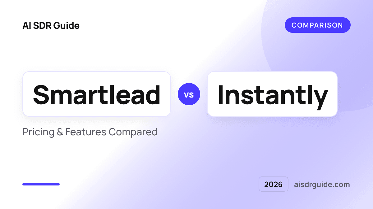 Smartlead vs Instantly: Pricing & Features Compared (2026)