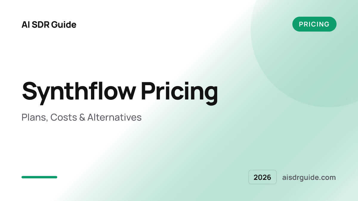 Synthflow Pricing 2026: Plans, Costs & Alternatives
